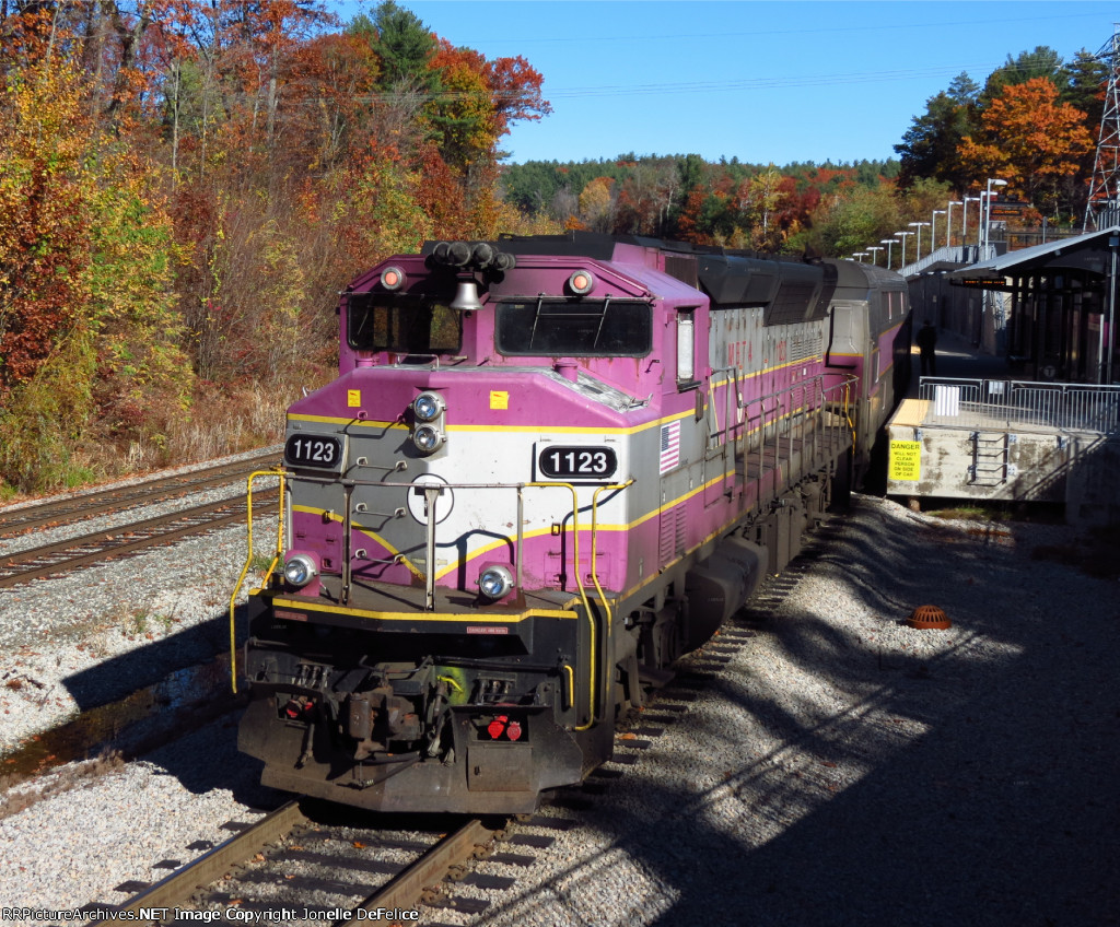 Inbound MBTA Commuter Waits to Head East...